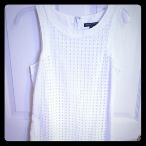Banana republic size 6 white eyelet dress
